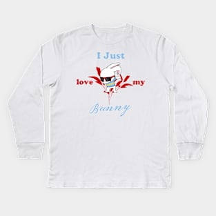 i just love my bunny Kids Long Sleeve T-Shirt